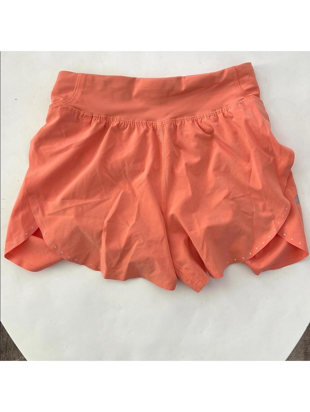 Lululemon Fast and Free High Rise 3” Shorts in Coral Size 0 - Picture 2 of 6
